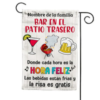 Personalized The Laughter Is Free Backyard Bar Gardening Spanish Flag JR154 24O53 thumb 1