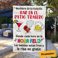 Personalized The Laughter Is Free Backyard Bar Gardening Spanish Flag JR154 24O53 thumb 1