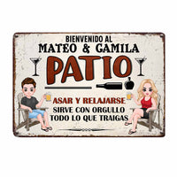 Personalized Outdoor Spanish Patio Metal Sign JR151 85O58 thumb 1