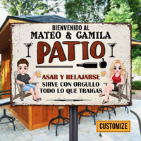 Personalized Outdoor Spanish Patio Metal Sign JR151 85O58 thumb 1