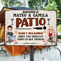 Personalized Outdoor Spanish Patio Metal Sign JR151 85O58 thumb 1