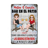 Personalized Couple Spanish Patio Metal Sign JR153 85O36 1