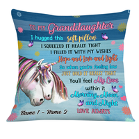 Personalized Unicorn Daughter Granddaughter Pillow JR154 30O24 thumb 1