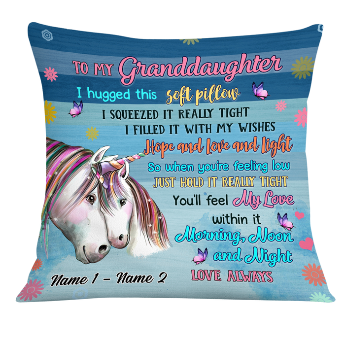 Personalized Unicorn Daughter Granddaughter Pillow JR154 30O24 1