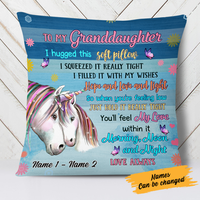 Personalized Unicorn Daughter Granddaughter Pillow JR154 30O24 thumb 1