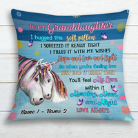 Personalized Unicorn Daughter Granddaughter Pillow JR154 30O24 thumb 1
