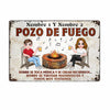 Personalized Backyard Fire Pit Outdoor Spanish Metal Sign JR202 24O23 1