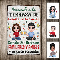 Personalized Deck Gardening Outdoor Spanish Metal Sign JR158 26O36 thumb 1