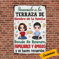 Personalized Deck Gardening Outdoor Spanish Metal Sign JR158 26O36 thumb 1