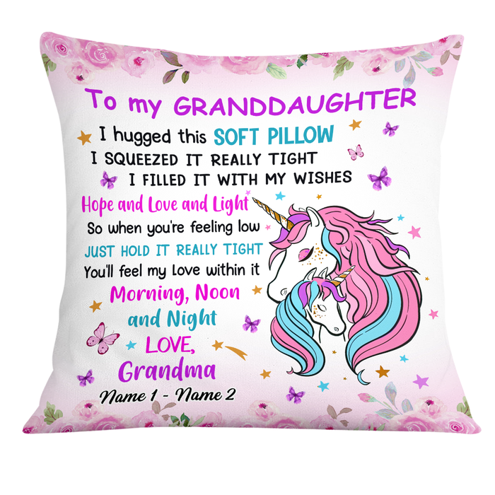 Personalized Unicorn Daughter Granddaughter Pillow JR1811 30O24 1