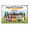 Personalized Camping Couple Outdoor Spanish Metal Sign JR153 26O58 1