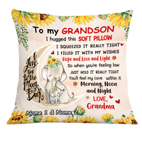 Personalized Elephant Daughter Granddaughter From Mom Grandma Pillow JR158 95O24 thumb 1