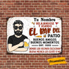 Personalized Patio Bar Outdoor Spanish Metal Sign JR157 26O57 1