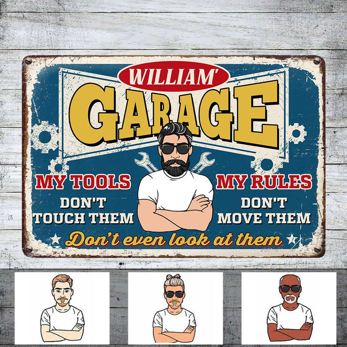 Personalized Garage Metal Sign JR177 30O36 1