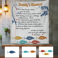 Personalized Fishing Dad Grandpa Blanket MY301 26O34 thumb 1