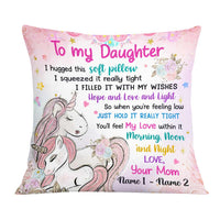 Personalized Unicorn Daughter Granddaughter Pillow JR156 26O57 thumb 1