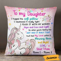 Personalized Unicorn Daughter Granddaughter Pillow JR156 26O57 thumb 1