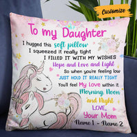 Personalized Unicorn Daughter Granddaughter Pillow JR156 26O57 thumb 1