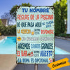 Personalized Outdoor Spanish Pool Rules Metal Sign JR155 26O36 1