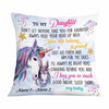 Personalized Mom Grandma To Daughter Granddaughter Unicorn Pillow JR1711 23O58 1