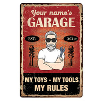 Personalized Garage Metal Sign JR1713 23O25 thumb 1