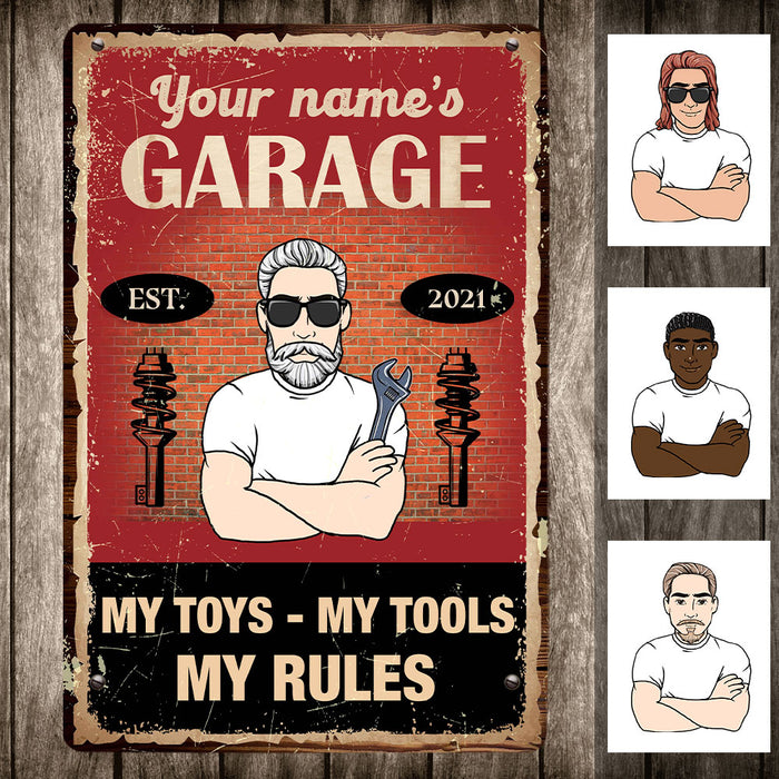 Personalized Garage Metal Sign JR1713 23O25 1