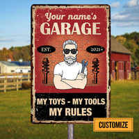 Personalized Garage Metal Sign JR1713 23O25 thumb 1