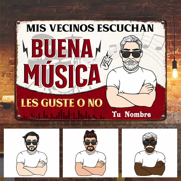 Personalized Outdoor Spanish Man Cave Metal Sign JR171 95O47 1