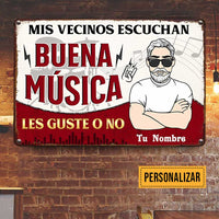 Personalized Outdoor Spanish Man Cave Metal Sign JR171 95O47 thumb 1