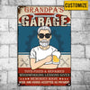 Personalized Garage Grandpa Dad Metal Sign JR171 85O34 1