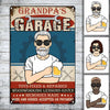 Personalized Garage Grandpa Dad Metal Sign JR171 85O34 1
