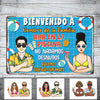 Personalized Outdoor Spanish Pool Bar Metal Sign JR184 30O36 1