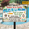 Personalized Outdoor Spanish Pool Rules Metal Sign JR1810 30O23 1