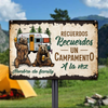 Personalized Outdoor Spanish Camping Metal Sign JR179 30O24 1