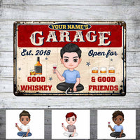 Personalized Garage Metal Sign JR177 26O57 thumb 1