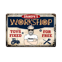 Personalized Garage Grandpa Metal Sign JR175 26O57 thumb 1