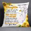 Personalized Elephant Daughter Granddaughter Pillow JR171 26O24 1