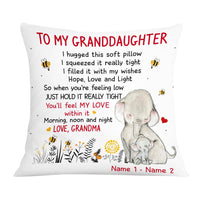 Personalized Elephant Daughter Granddaughter Hug This Pillow JR174 85O57 thumb 1
