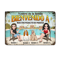 Personalized Spanish Outdoor Pool Metal Sign JR193 23O24 thumb 1