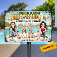 Personalized Spanish Outdoor Pool Metal Sign JR193 23O24 thumb 1