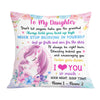 Personalized Unicorn Daughter Pillow JR174 26O57 1