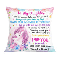 Personalized Unicorn Daughter Pillow JR174 26O57 thumb 1