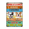 Personalized Outdoor Spanish Patio Dog Metal Sign JR195 23O23 1