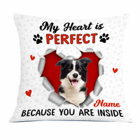 Personalized Photo Dog Owner My Heart Pillow JR173 95O23 thumb 1