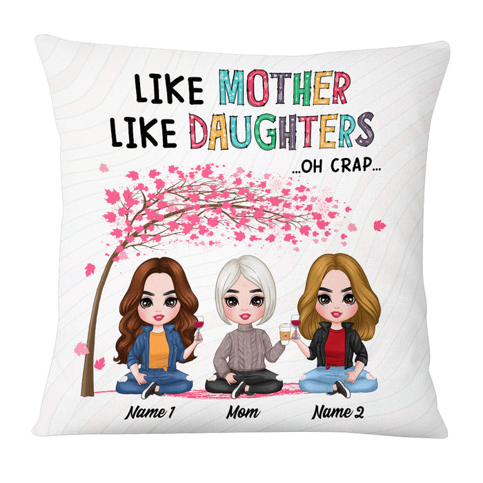 Personalized Mother Daughter Love Pillow JR184 85O53 1