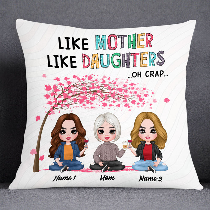 Personalized Mother Daughter Love Pillow JR184 85O53 1