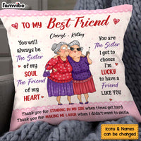 Personalized Gift For Friends You Are The Sister I Got to Choose Pillow 30991 thumb 1