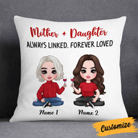Personalized Mother Daughter Love Pillow JR182 85O58 thumb 1