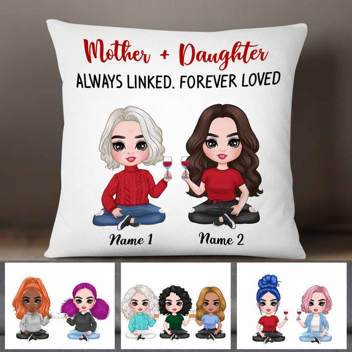 Personalized Mother Daughter Love Pillow JR182 85O58 1