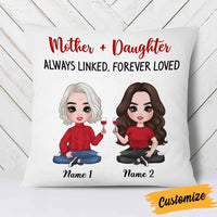 Personalized Mother Daughter Love Pillow JR182 85O58 thumb 1